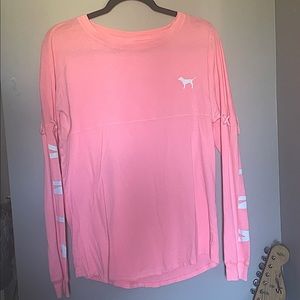 Pink long sleeve t-shirt